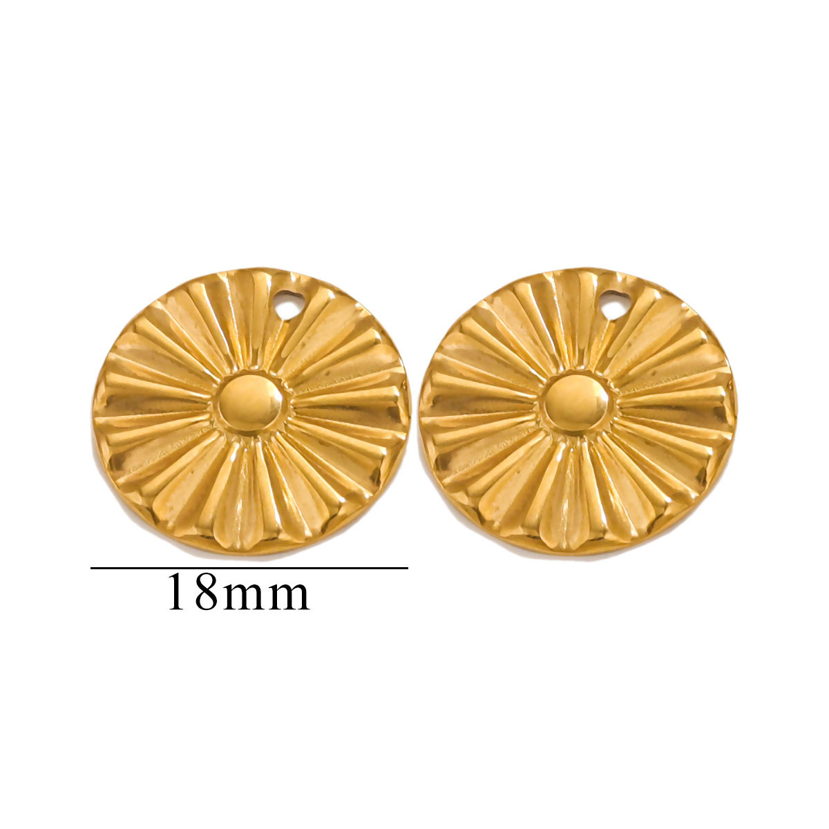 Gold color / 1 Piece Fashionable Simple Style Geometric Shape Stainless Steel  Gold Color Women's Pendant Picture10